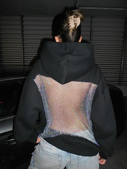 Crystal Mesh Hoodie
