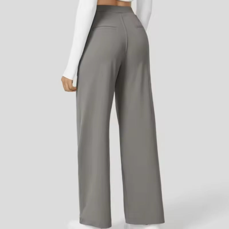 Pantalones casuales de pierna ancha 