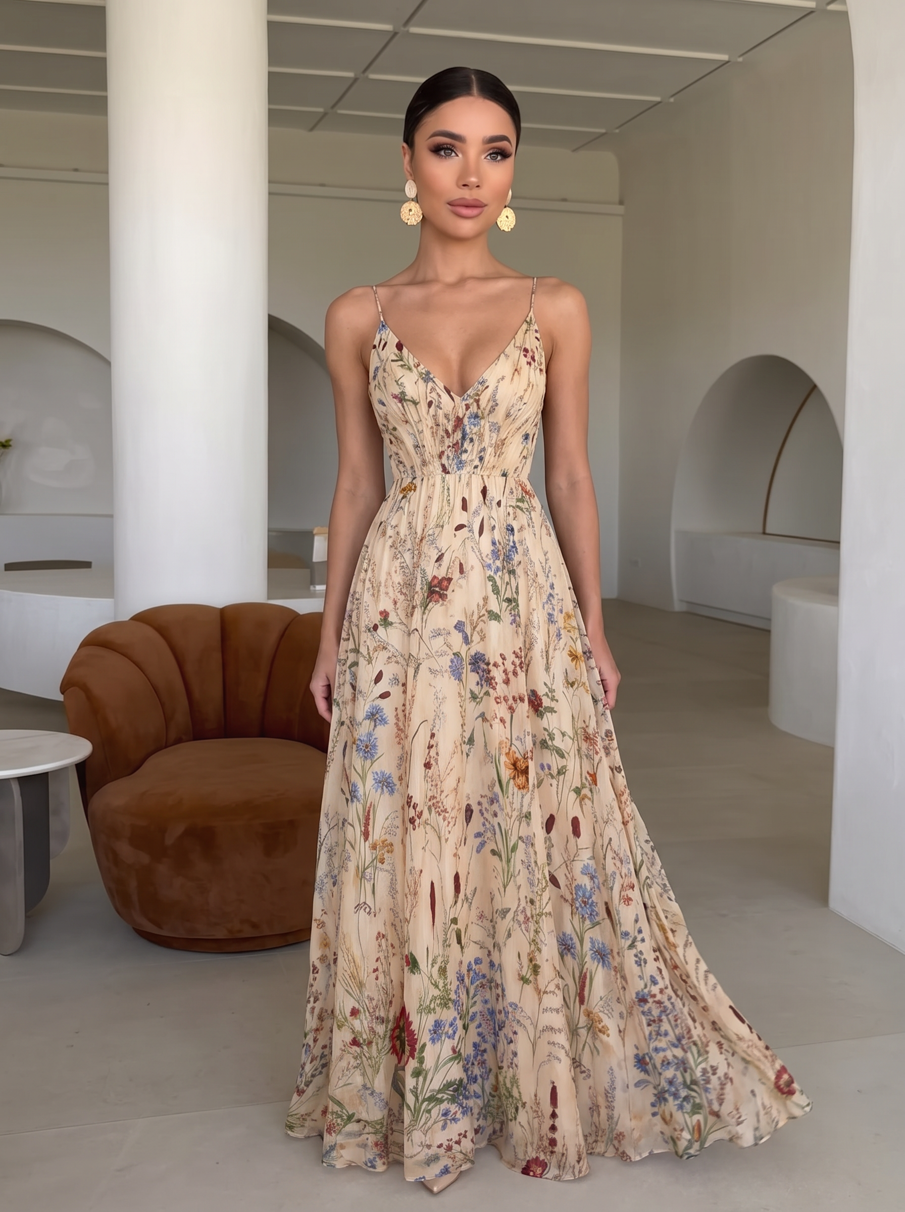 Marielle | Botanical Print Dress